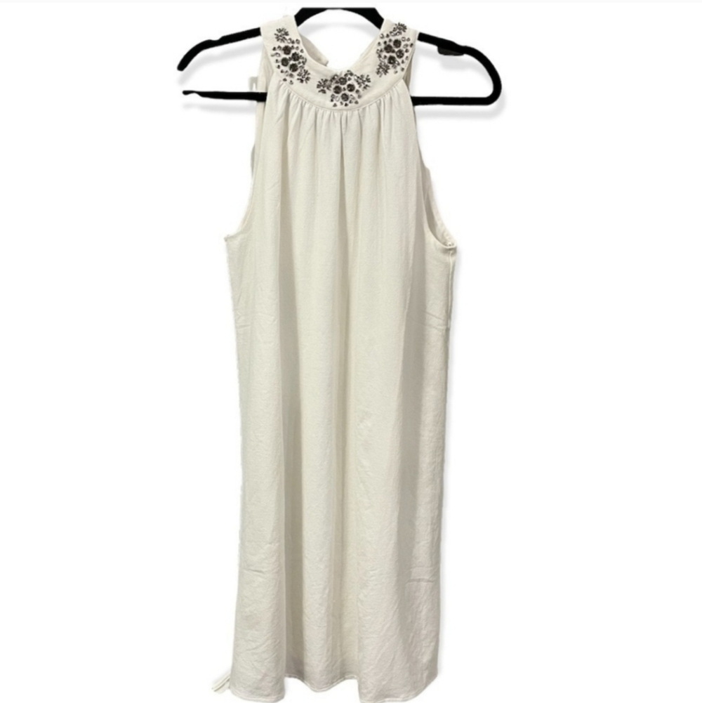VERA MODA Snow White Taylor Halterneck Beaded Mini Dress M